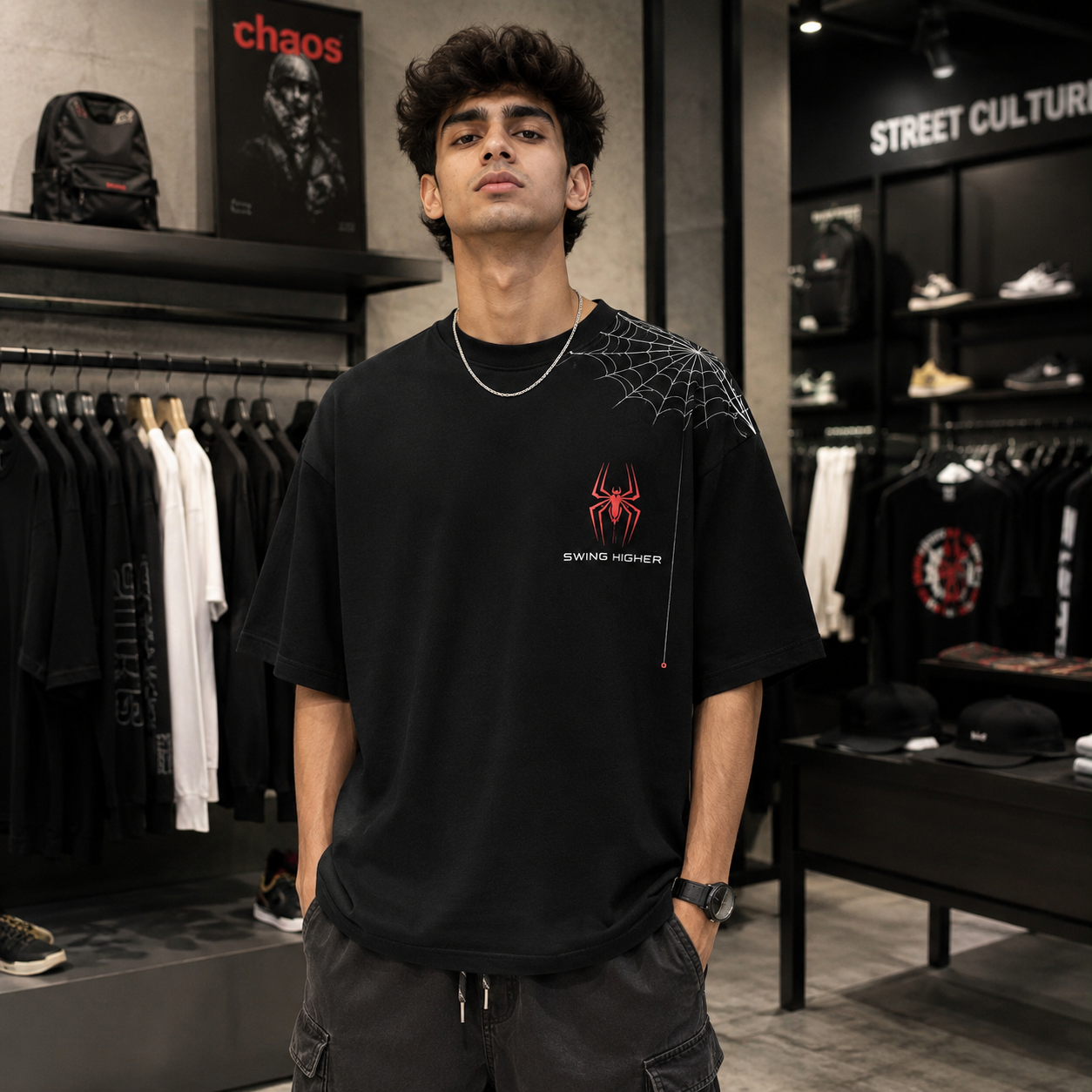 Spider Higher Oversized T-Shirt