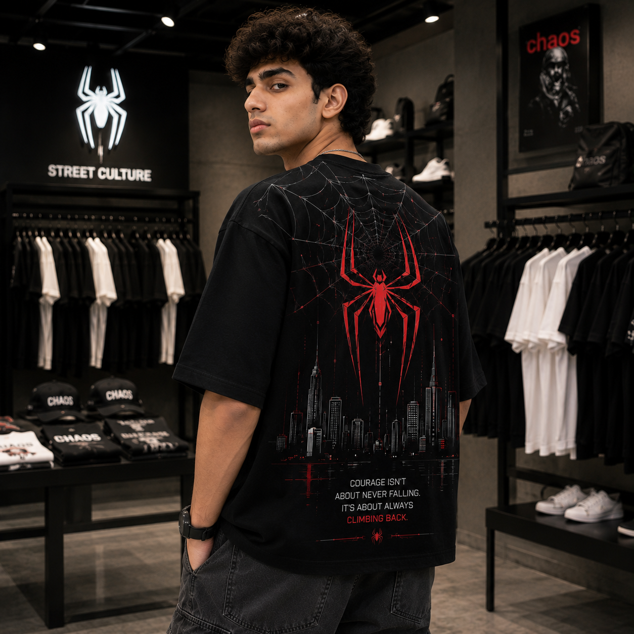 Spider Higher Oversized T-Shirt