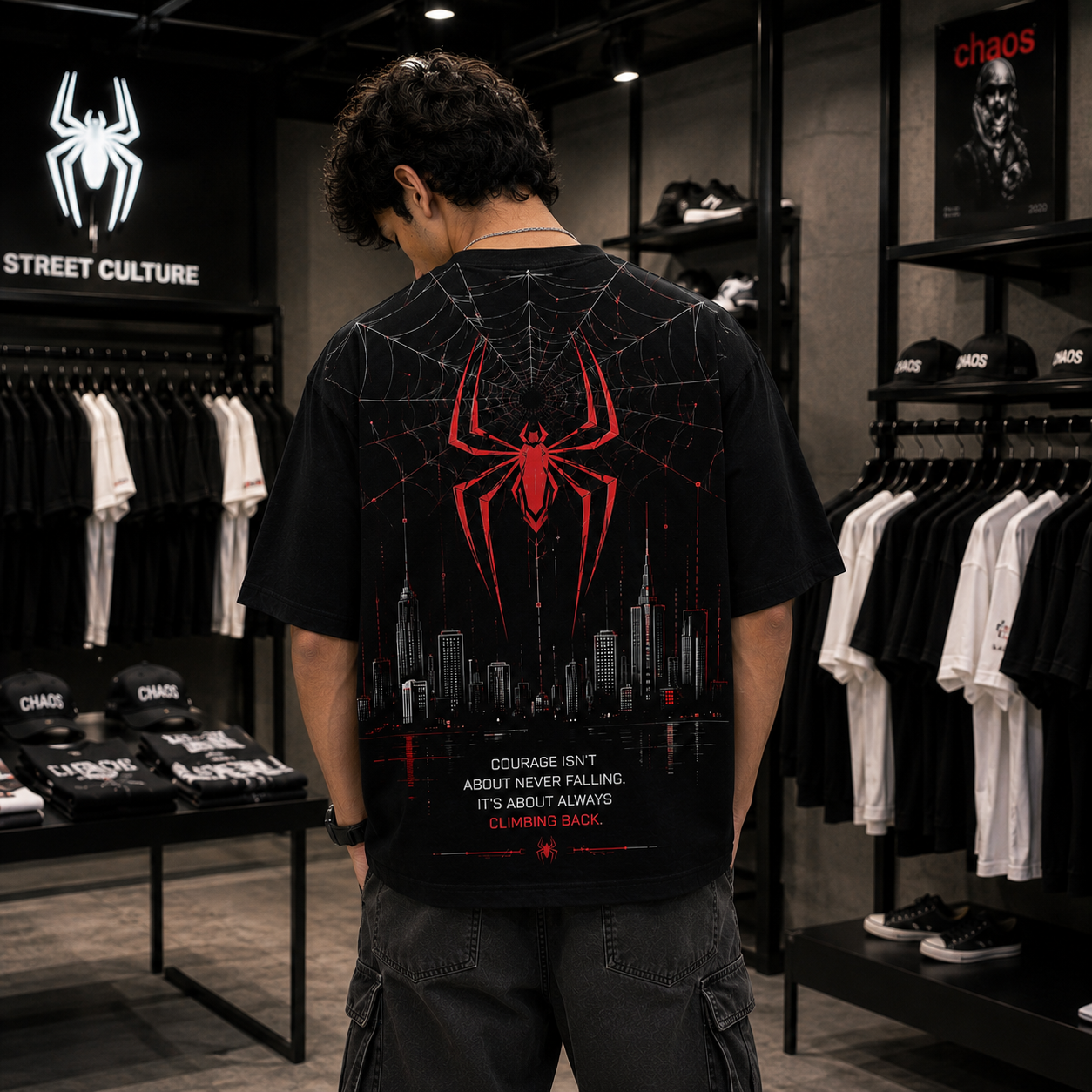 Spider Higher Oversized T-Shirt