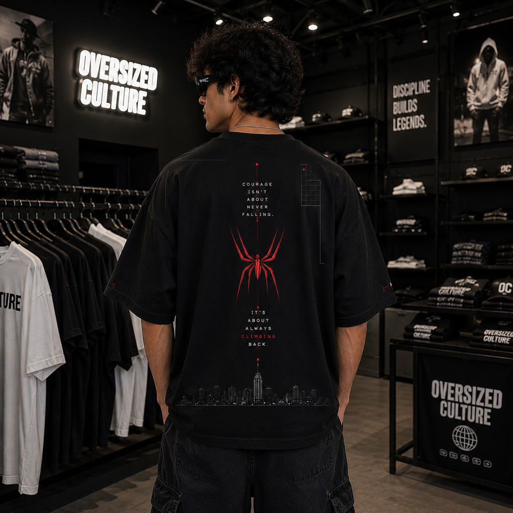 Swing Higher Oversized Tee – Black Edition