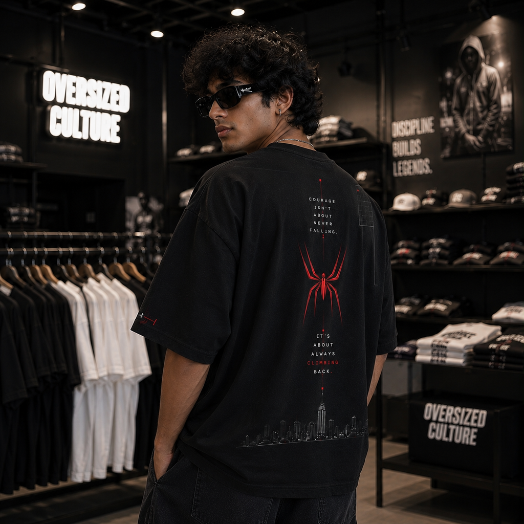 Swing Higher Oversized Tee – Black Edition