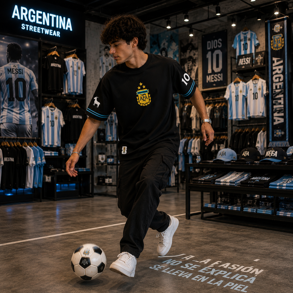 ARGENTINA NO.10 MESSI OVERSIZED TEE