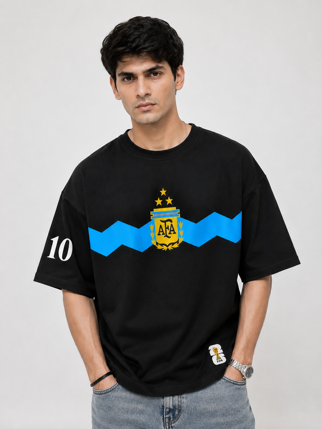 Argentina Messi 10 Oversized Tee