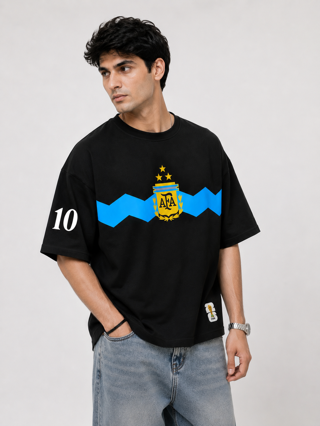 Argentina Messi 10 Oversized Tee