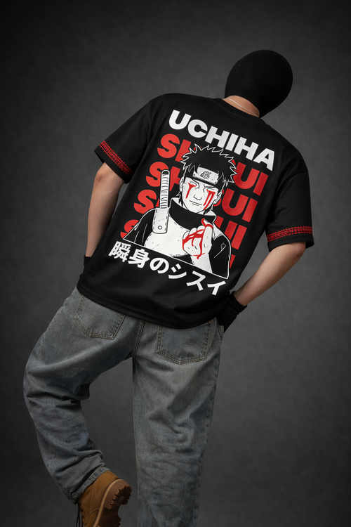 Uchiha Clan Anime Oversized T-Shirt