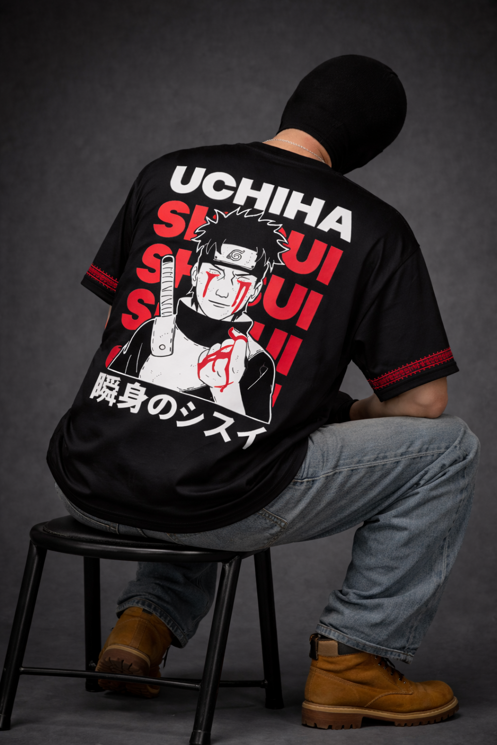 Uchiha Clan Anime Oversized T-Shirt