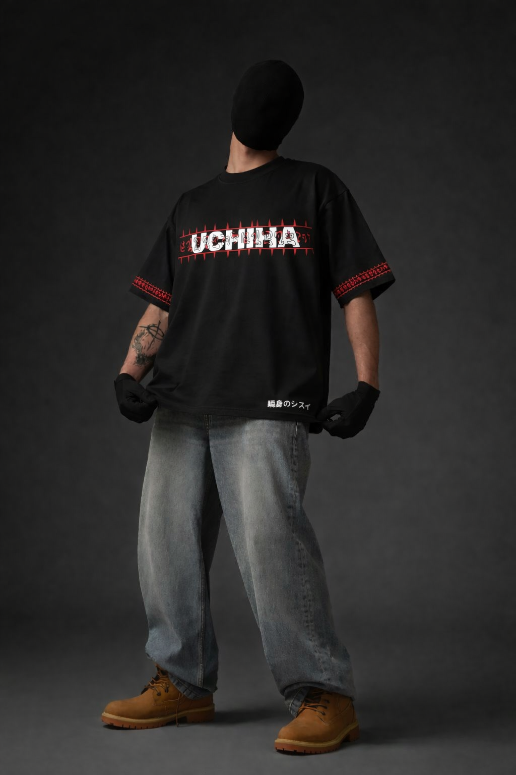 Uchiha Clan Anime Oversized T-Shirt