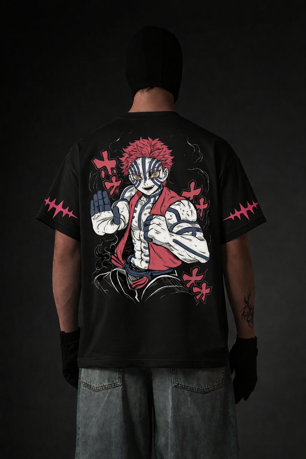 Warrior Japanese Graphic Oversized T-Shirt