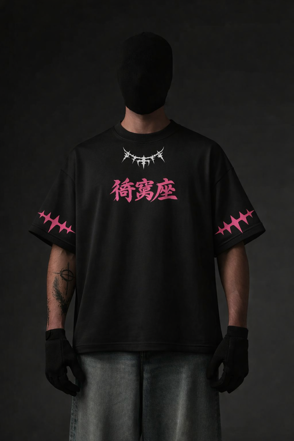 Warrior Japanese Graphic Oversized T-Shirt
